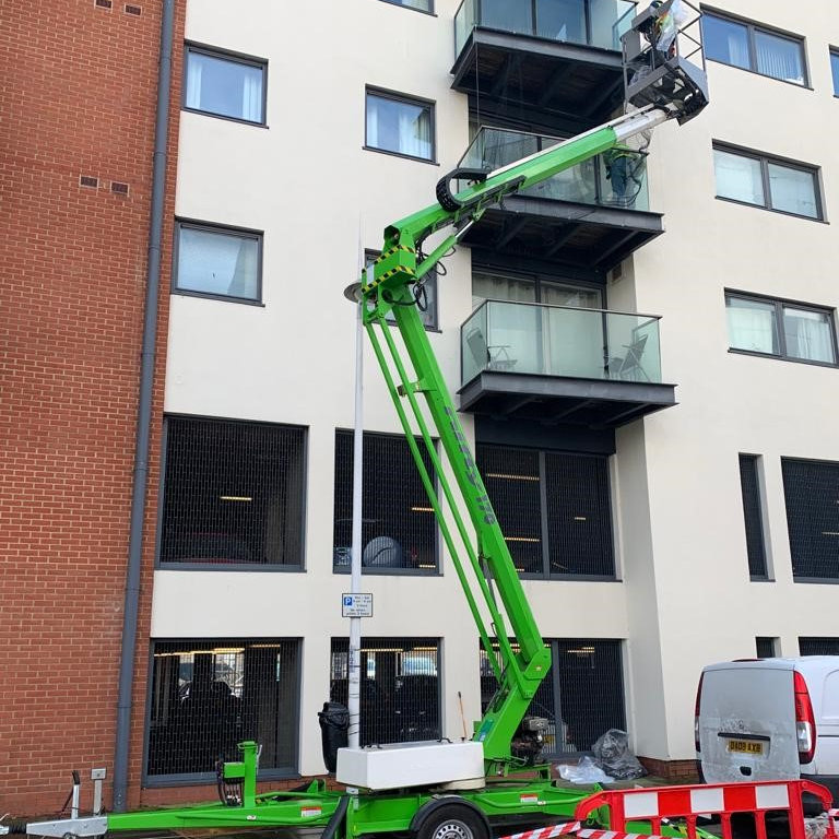 Bird Control Working at height to protect balconies Bird Control Working at height to protect balconies
