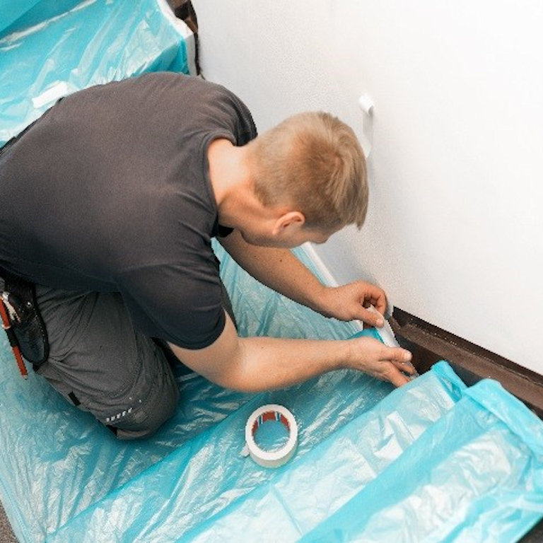 Loft Insulation Removal - Protecting the property for access Loft Insulation Removal - Protecting the property for access